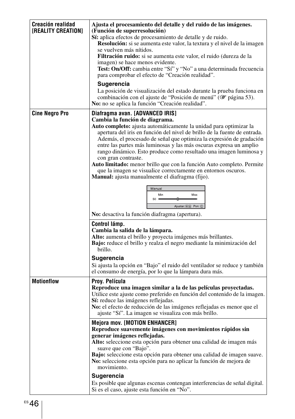 Sony VPL-HW55ES User Manual | Page 228 / 459