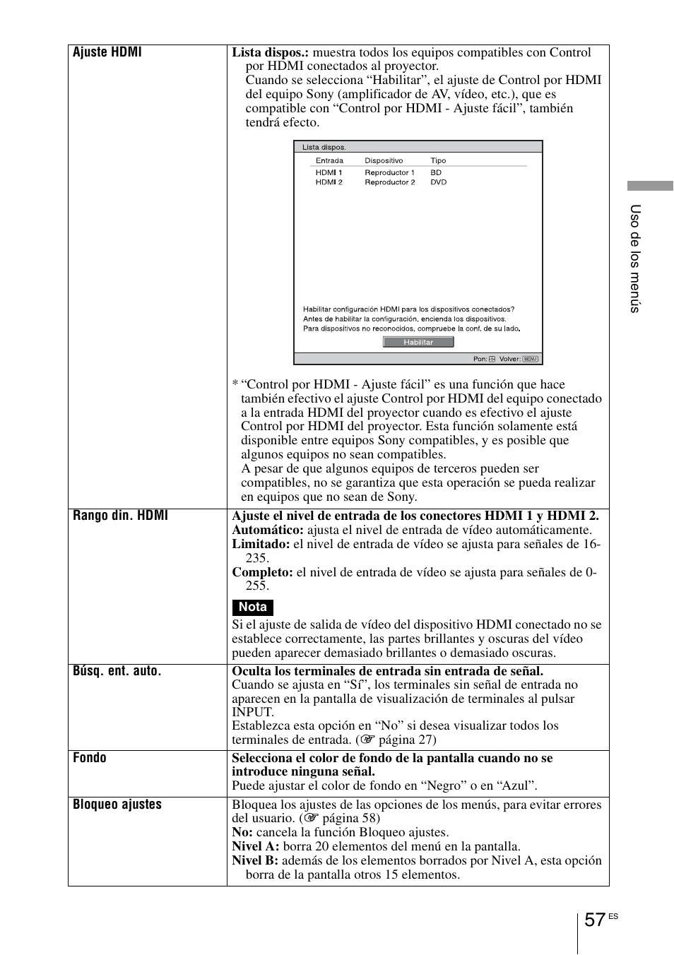 Sony VPL-HW55ES User Manual | Page 239 / 459