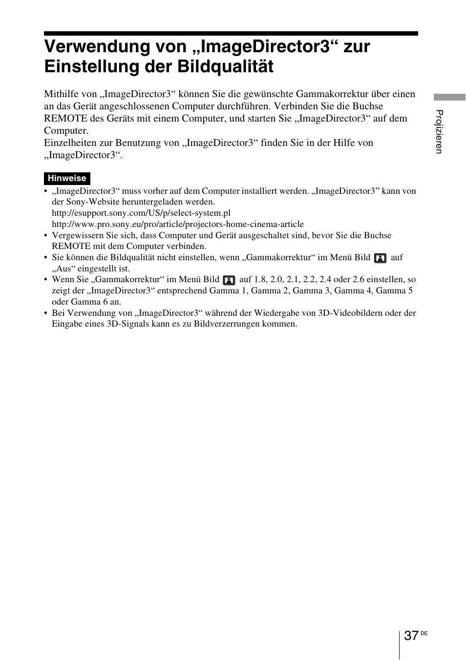 Sony VPL-HW55ES User Manual | Page 311 / 459