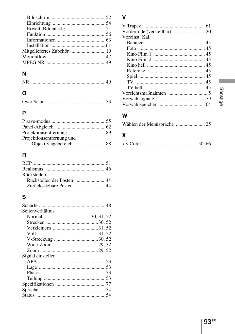 Sony VPL-HW55ES User Manual | Page 367 / 459