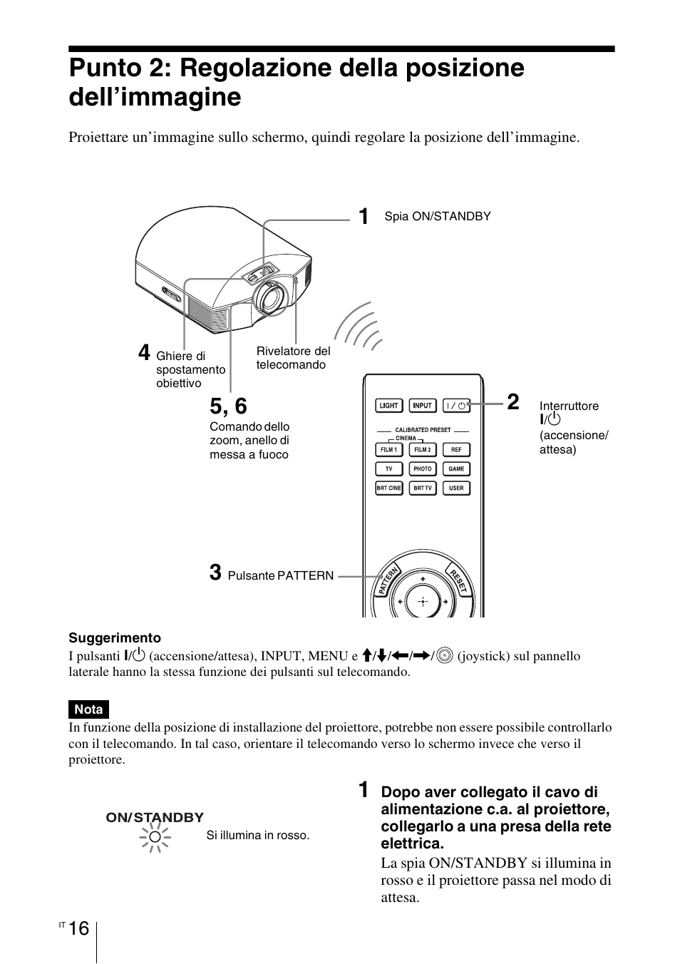 Punto 2: regolazione della posizione dell’immagine | Sony VPL-HW55ES User Manual | Page 382 / 459