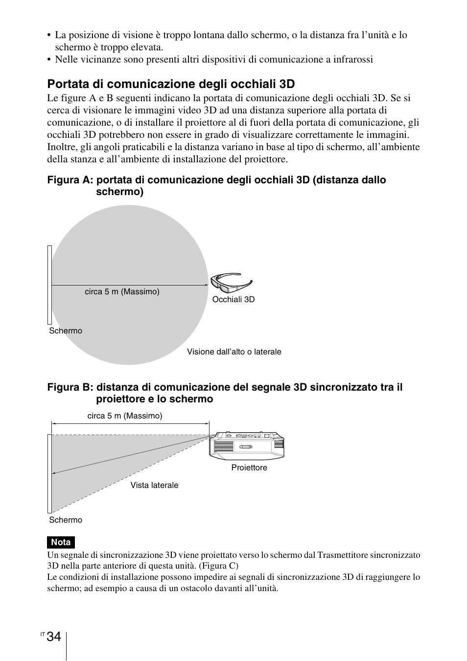 Portata di comunicazione degli occhiali 3d | Sony VPL-HW55ES User Manual | Page 400 / 459