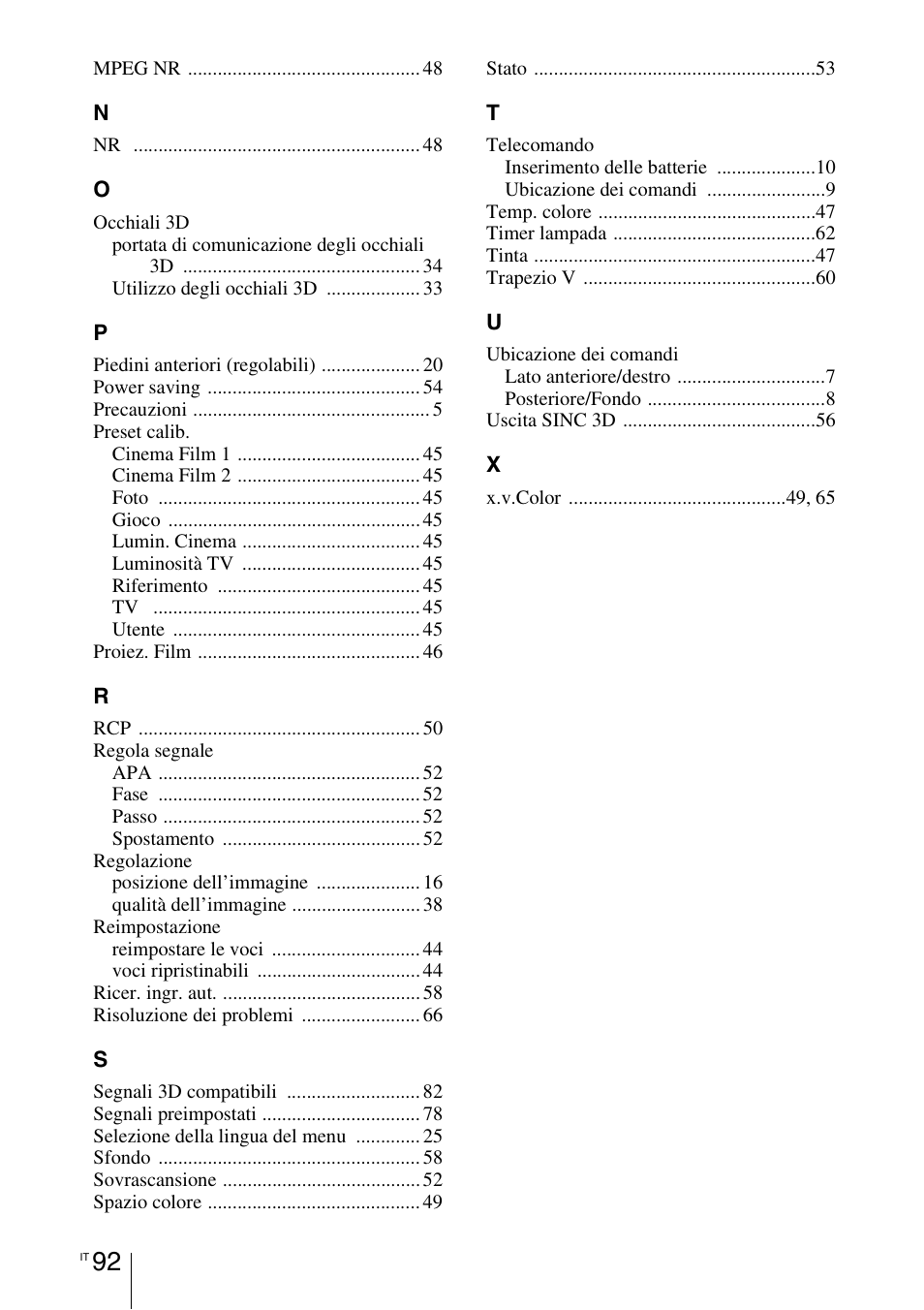 Sony VPL-HW55ES User Manual | Page 458 / 459