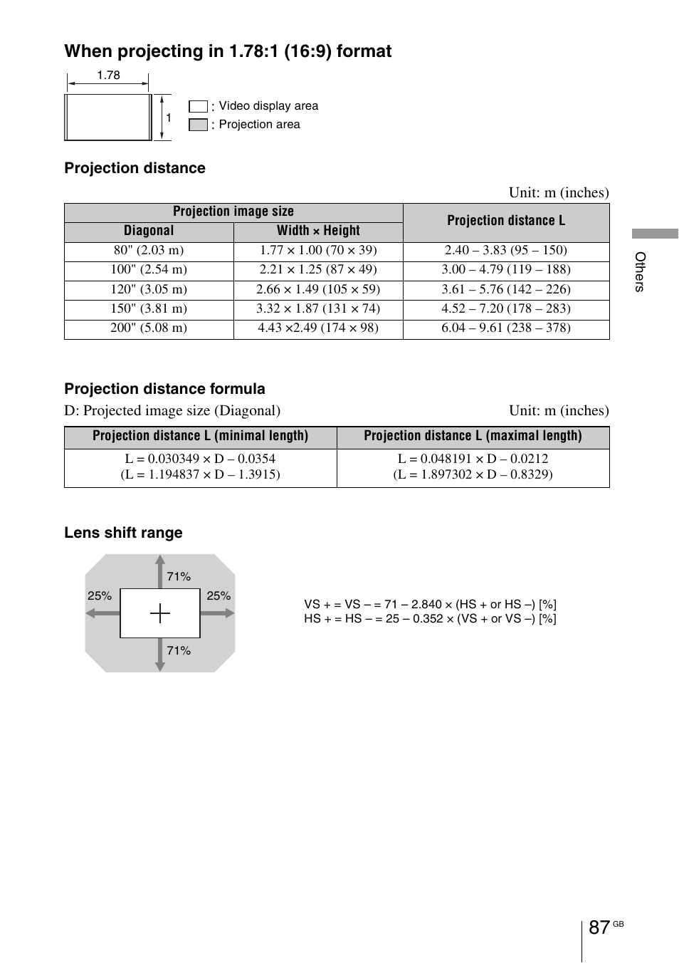 Sony VPL-HW55ES User Manual | Page 87 / 459