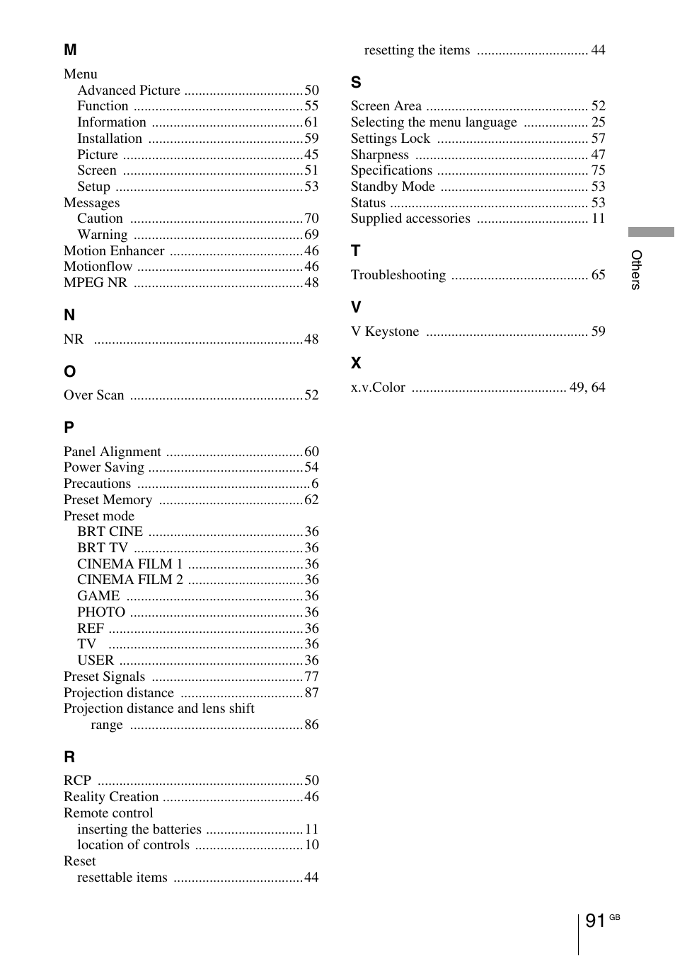 Sony VPL-HW55ES User Manual | Page 91 / 459