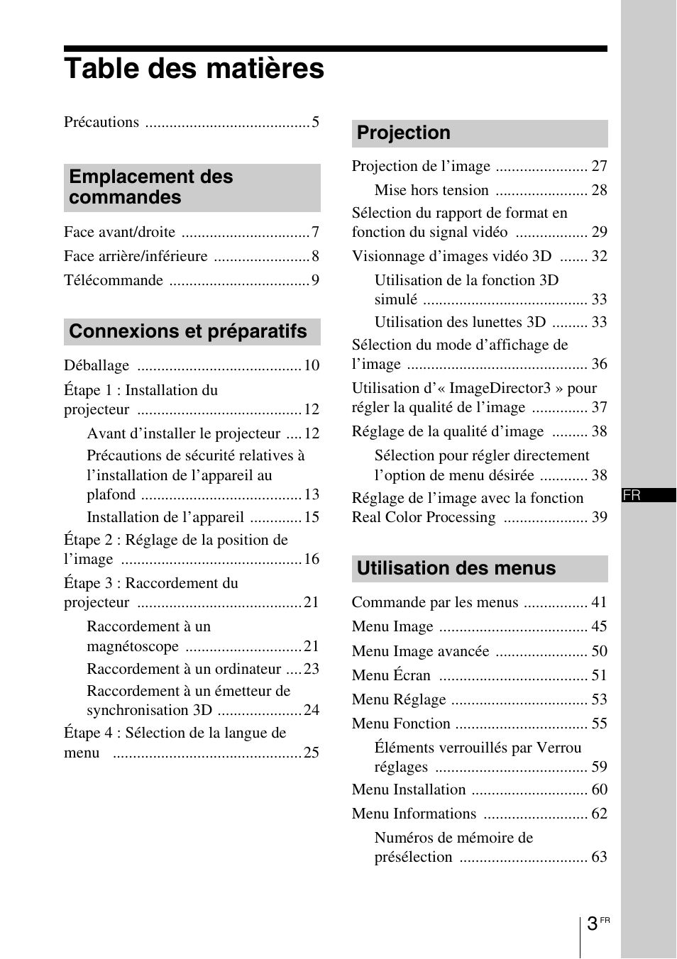 Sony VPL-HW55ES User Manual | Page 93 / 459