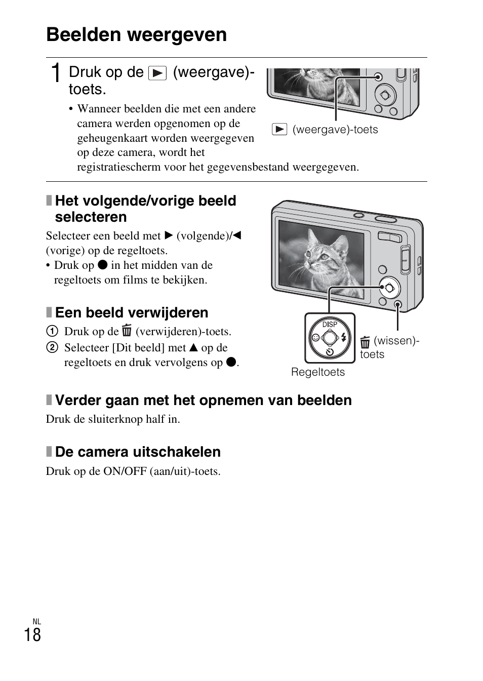 Beelden weergeven | Sony DSC-W360 User Manual | Page 182 / 516