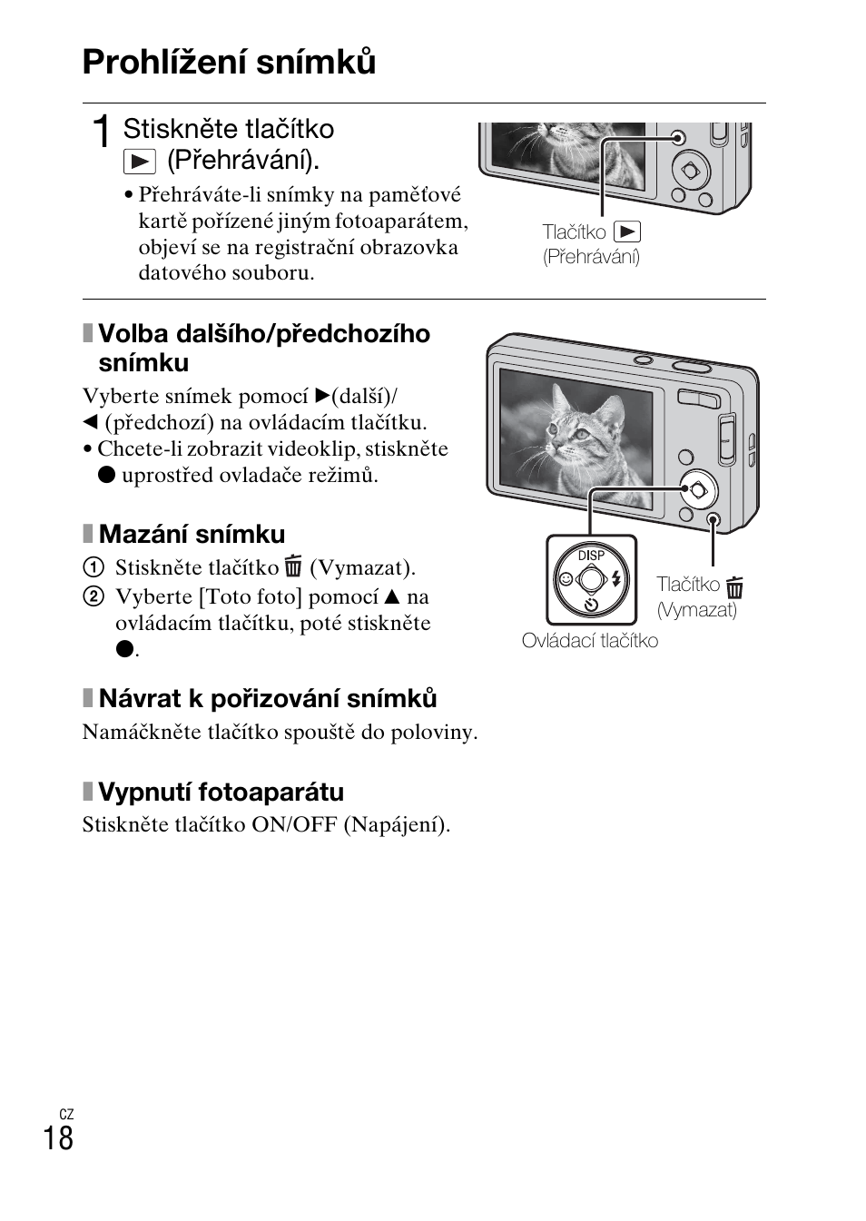 Prohlížení snímků | Sony DSC-W360 User Manual | Page 236 / 516