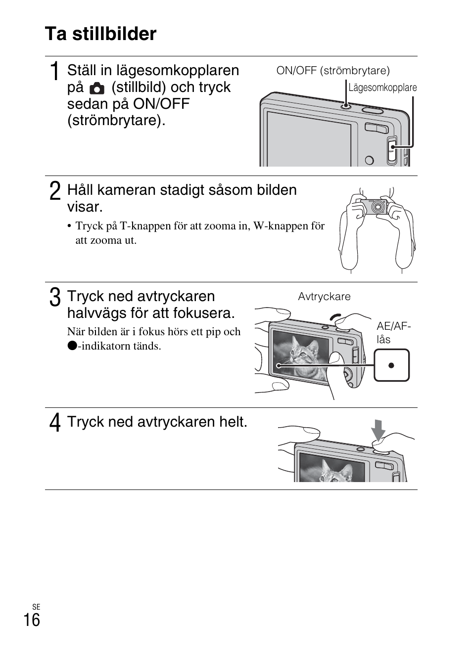 Ta stillbilder | Sony DSC-W360 User Manual | Page 314 / 516