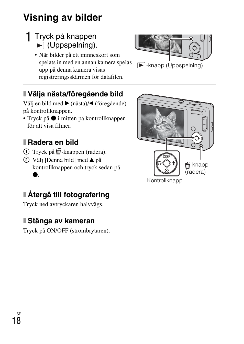 Visning av bilder | Sony DSC-W360 User Manual | Page 316 / 516