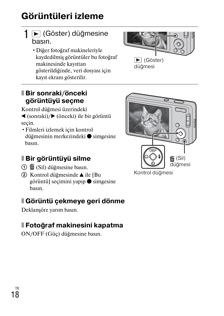 Görüntüleri izleme | Sony DSC-W360 User Manual | Page 472 / 516