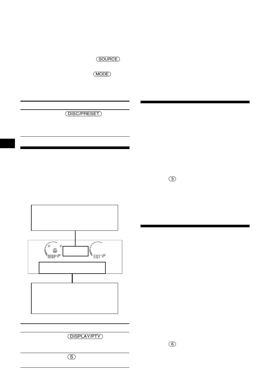 Rubriques d’affichage, Selezione di brani specifici per la riproduzione, Lecture répétée de pistes | Lecture des pistes dans un ordre arbitraire | Sony CDX-CA650V User Manual | Page 66 / 138