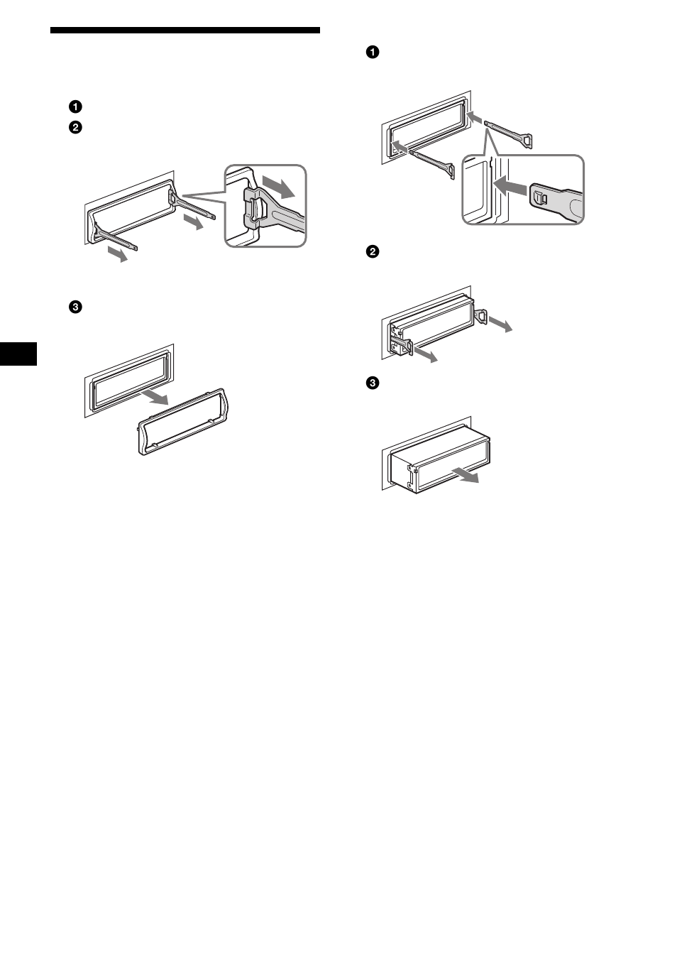 Démontage de l’appareil, 16 démontage de l’appareil | Sony CDX-S1000 User Manual | Page 52 / 92