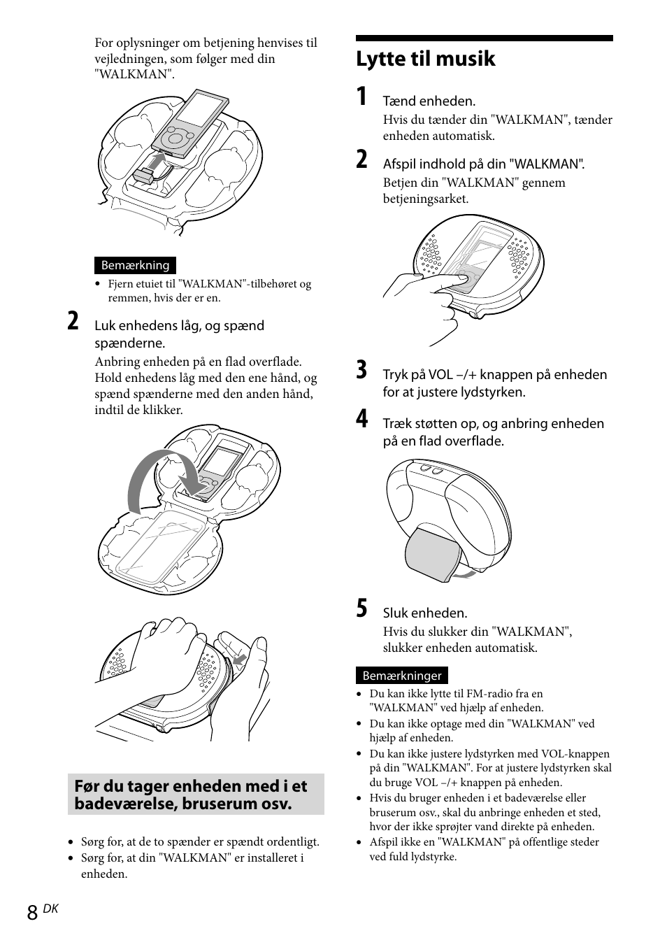 Lytte til musik | Sony RDP-NWR100 User Manual | Page 104 / 156