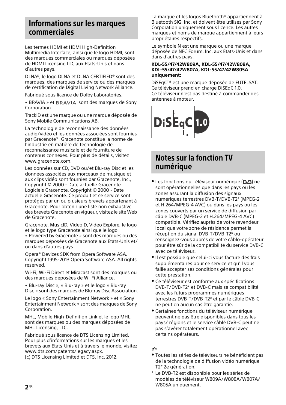 Sony KDL-42W805A User Manual | Page 6 / 92