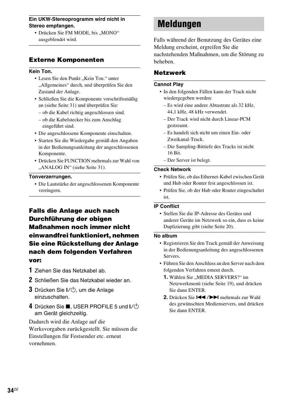 Meldungen | Sony NAS-CZ1 User Manual | Page 151 / 435