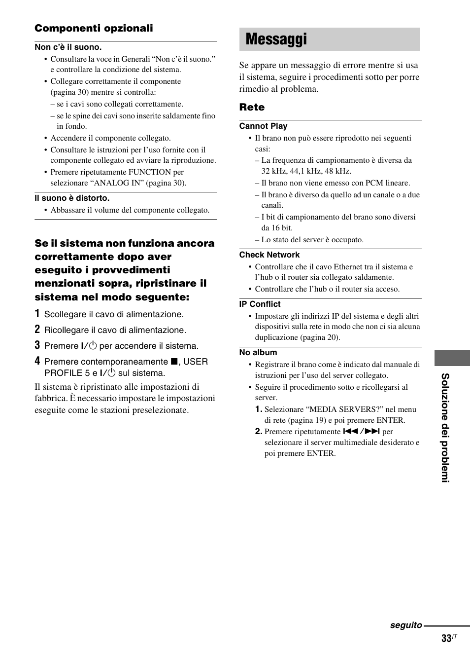 Messaggi | Sony NAS-CZ1 User Manual | Page 231 / 435
