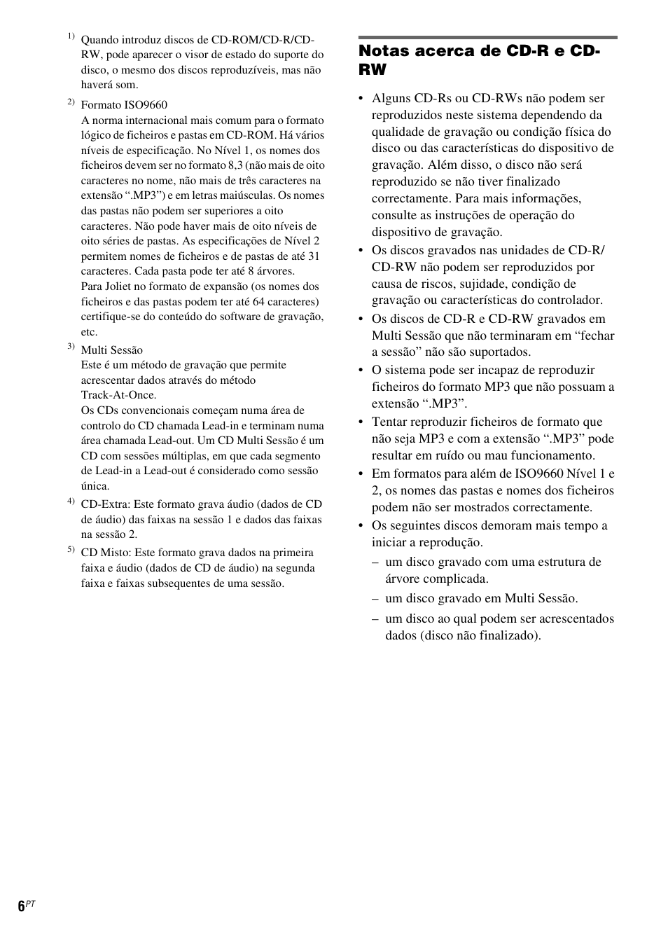 Notas acerca de cd-r e cd- rw | Sony NAS-CZ1 User Manual | Page 402 / 435