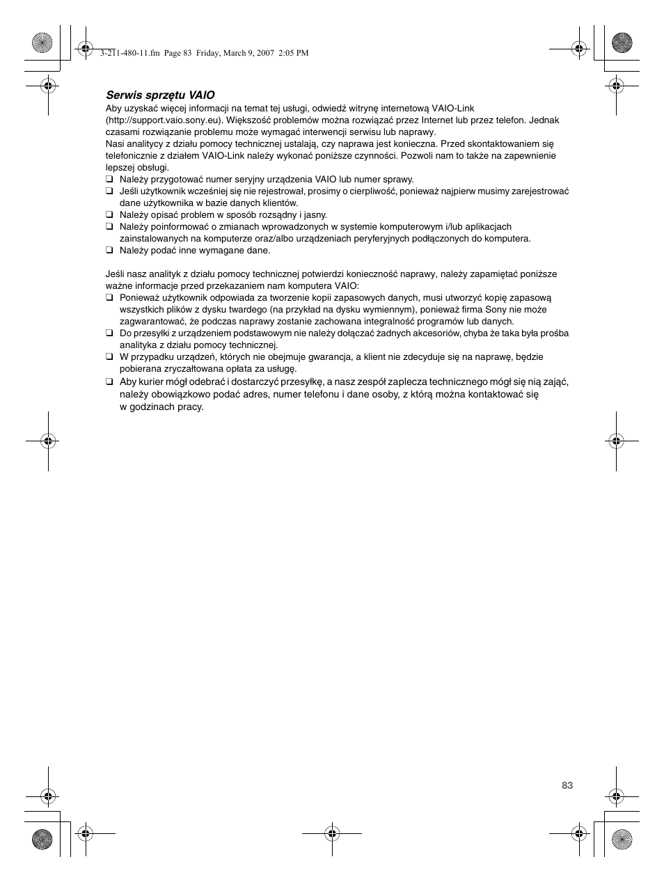 Sony VGN-N38Z User Manual | Page 83 / 88