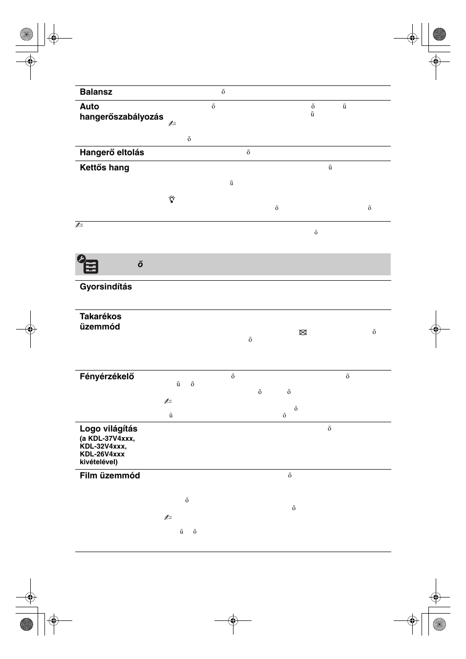 Sony KDL-32V4500 User Manual | Page 203 / 215