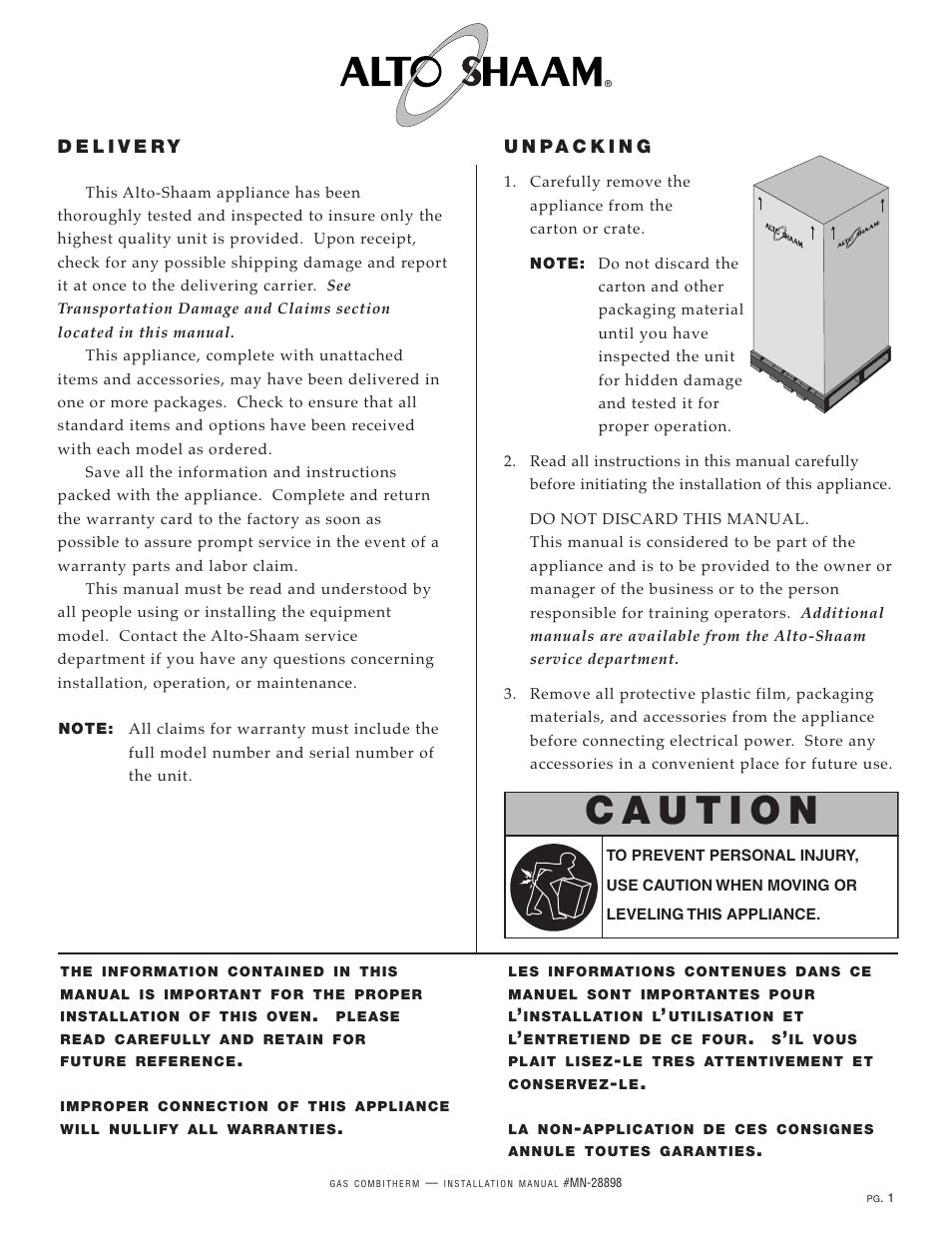 Alto-Shaam 12.18ESG User Manual | Page 3 / 32