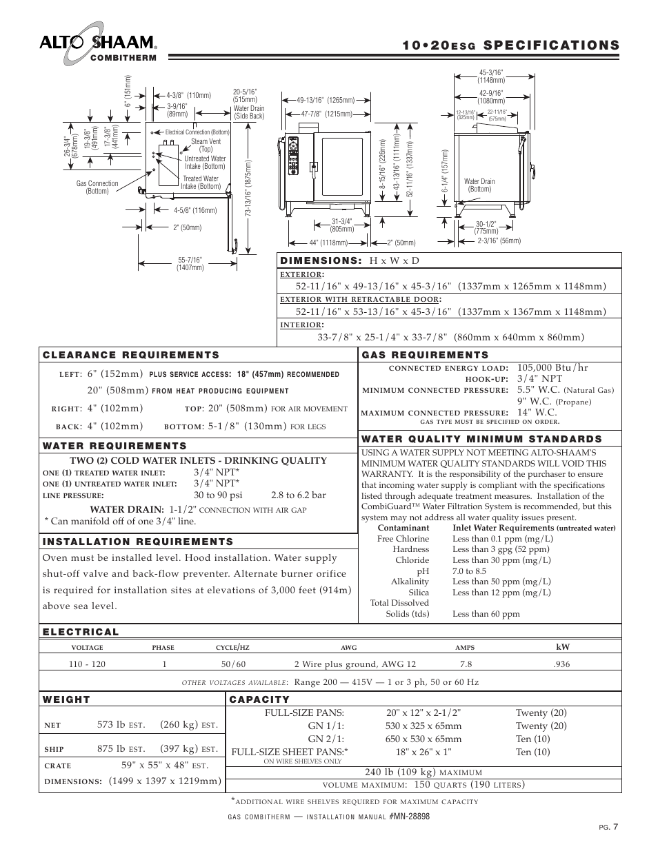 Alto-Shaam 12.18ESG User Manual | Page 9 / 32