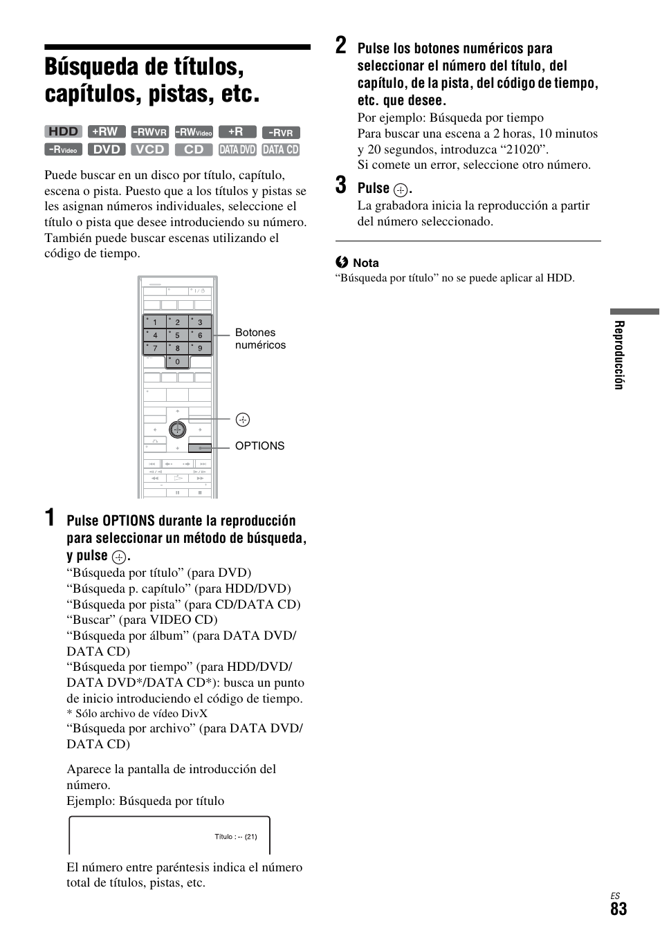 Búsqueda de títulos, capítulos, pistas, etc | Sony DAR-X1R User Manual | Page 233 / 623