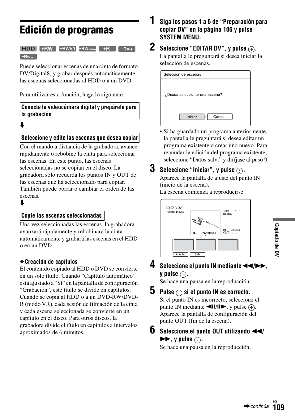 Edición de programas | Sony DAR-X1R User Manual | Page 259 / 623