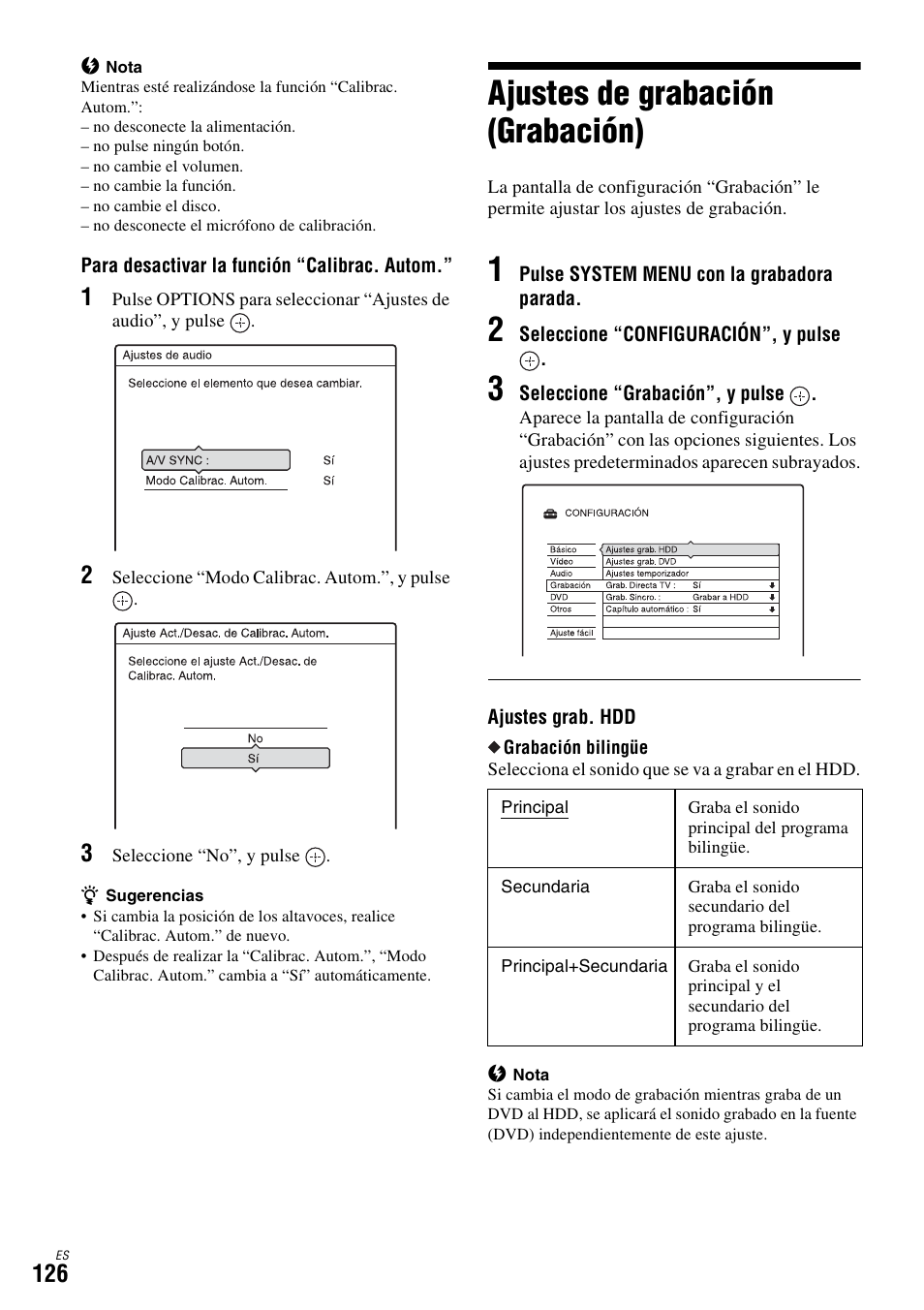 Ajustes de grabación (grabación) | Sony DAR-X1R User Manual | Page 276 / 623