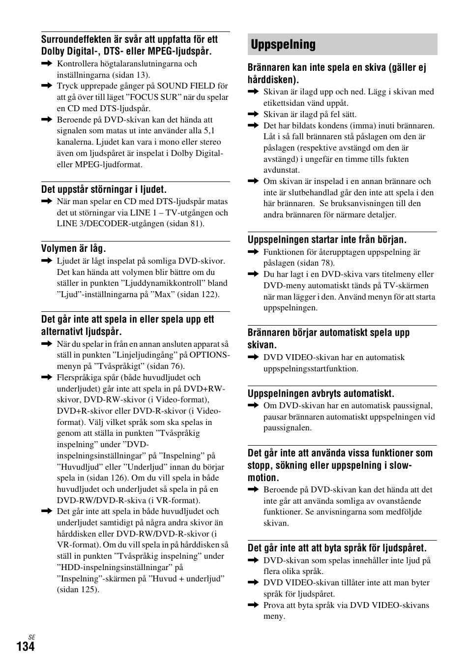 Uppspelning | Sony DAR-X1R User Manual | Page 440 / 623