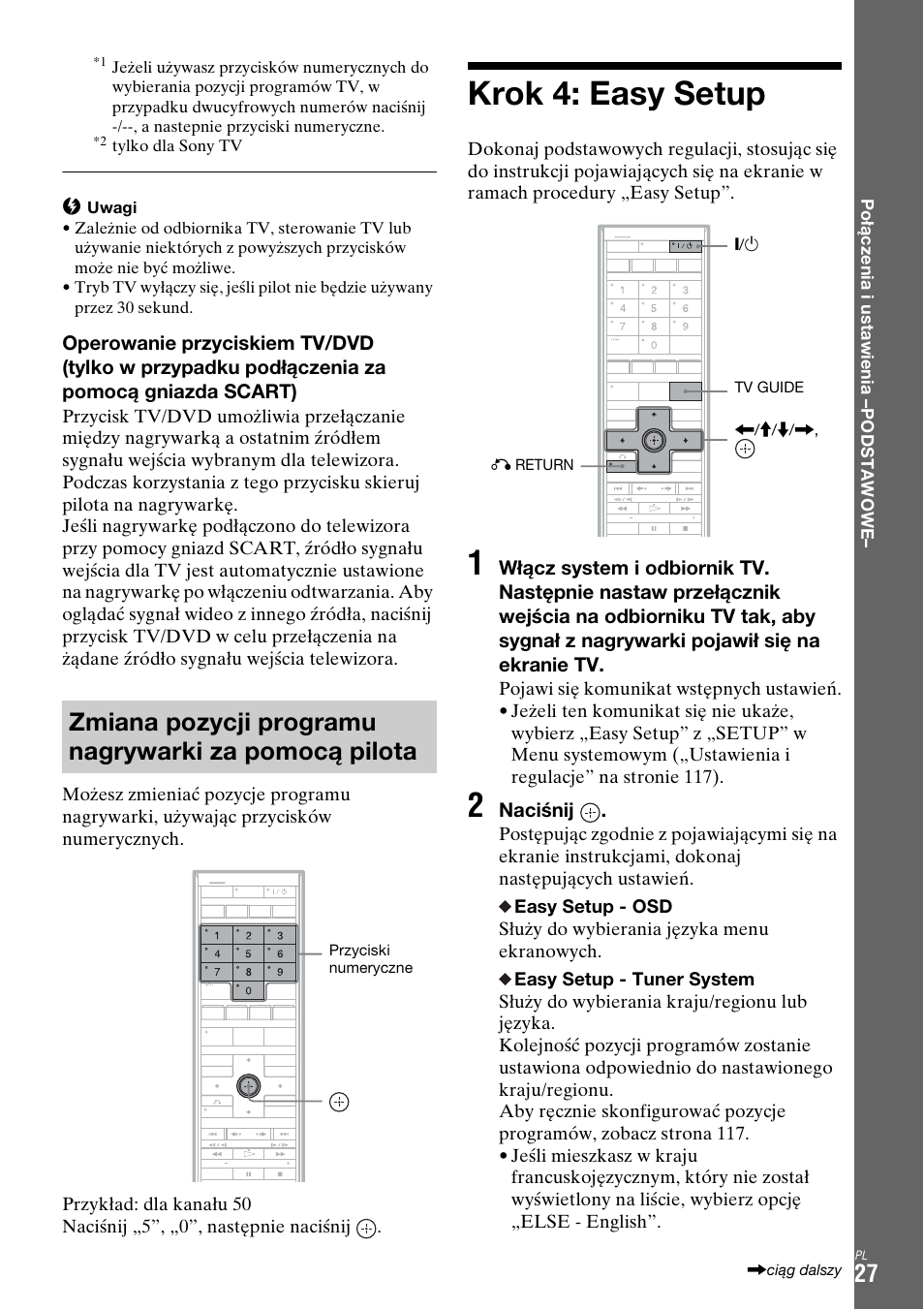 Krok 4: easy setup | Sony DAR-X1R User Manual | Page 487 / 623