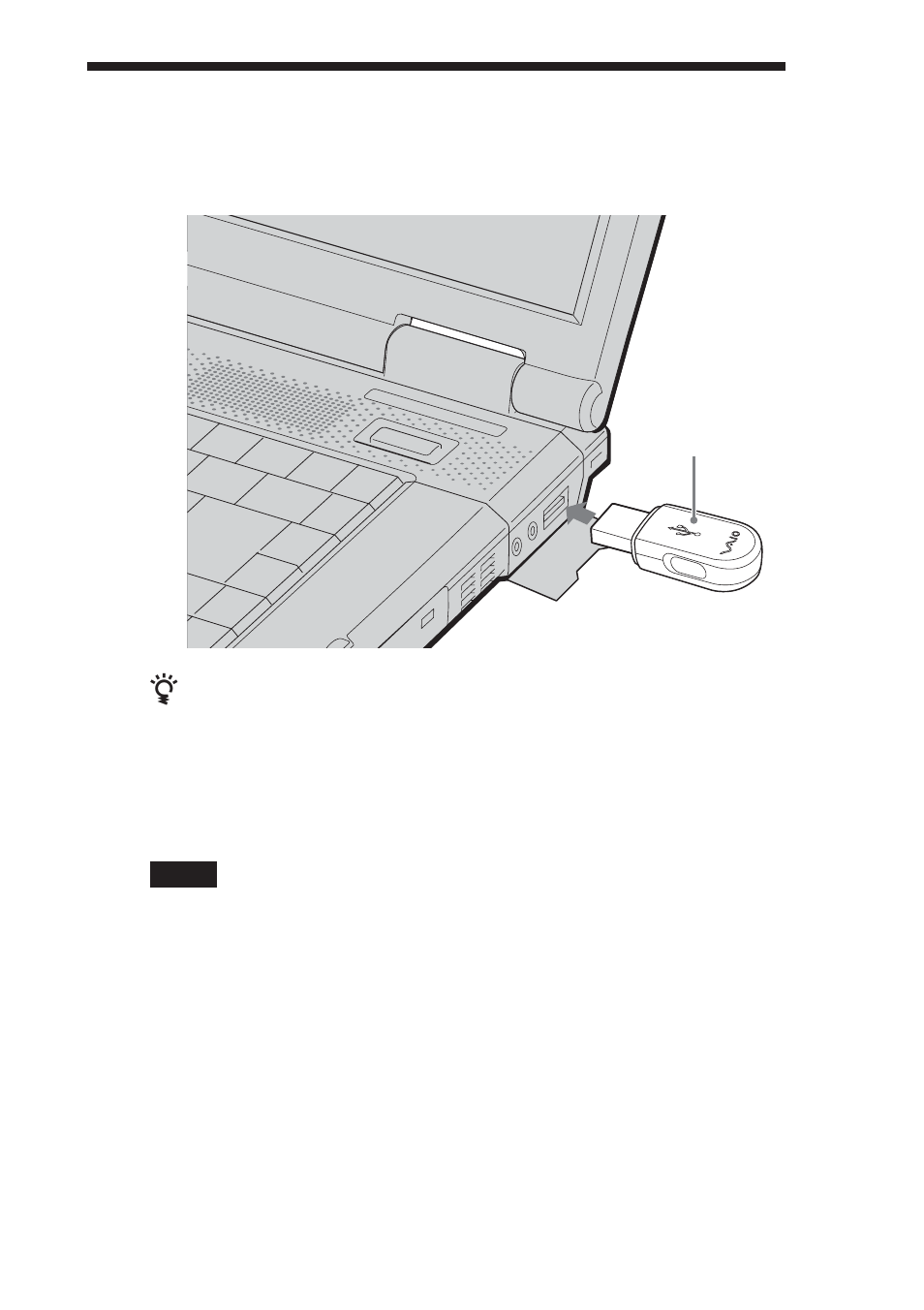 Inserting the bluetooth usb adapter | Sony PCGA-BA1 User Manual | Page 14 / 104