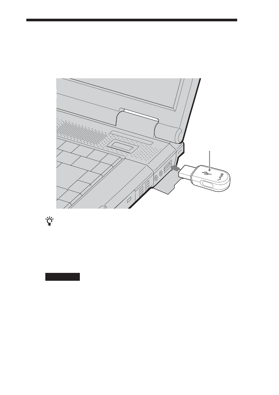 Insertion de l’adaptateur usb bluetooth, Insertion de l’adaptateur, Usb bluetooth | Sony PCGA-BA1 User Manual | Page 78 / 104