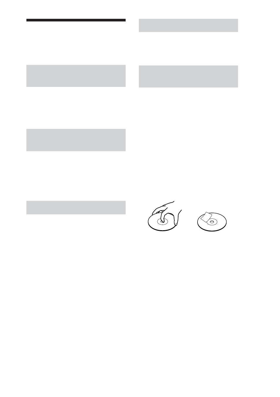 Précautions d’utilisation, Protéger l’appareil des chocs, Emplacement pendant l’utilisation et entreposage | Fonctionnement, Transport, Remarques sur les disques | Sony PCGA-BA1 User Manual | Page 90 / 104