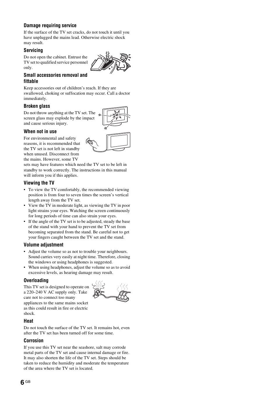 Sony KDL-W40A11E User Manual | Page 6 / 192