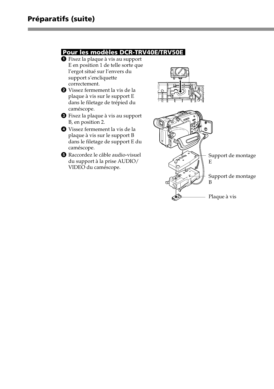 Préparatifs (suite) | Sony MPK-DVF5M User Manual | Page 34 / 112