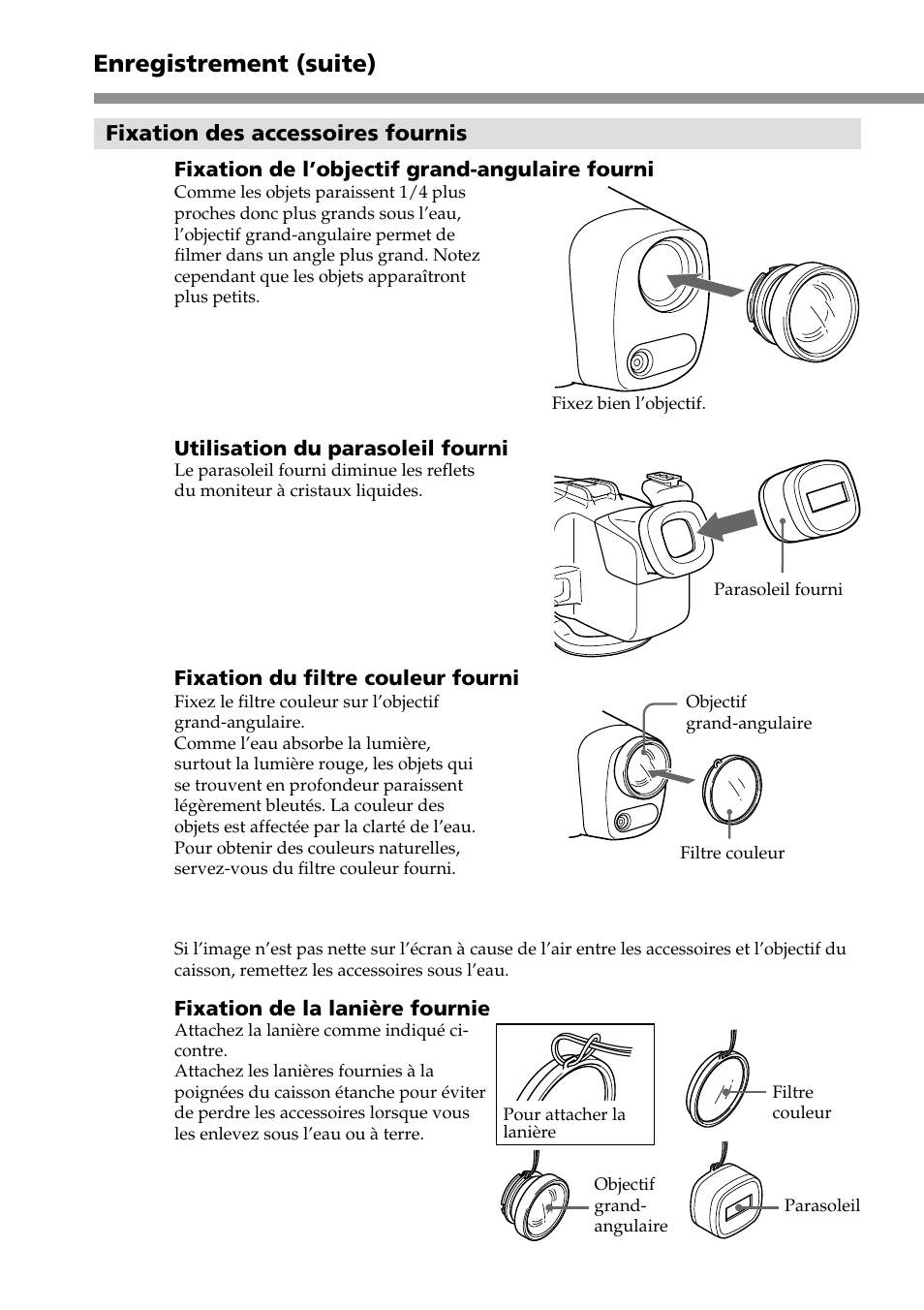 Enregistrement (suite) | Sony MPK-DVF5M User Manual | Page 44 / 112