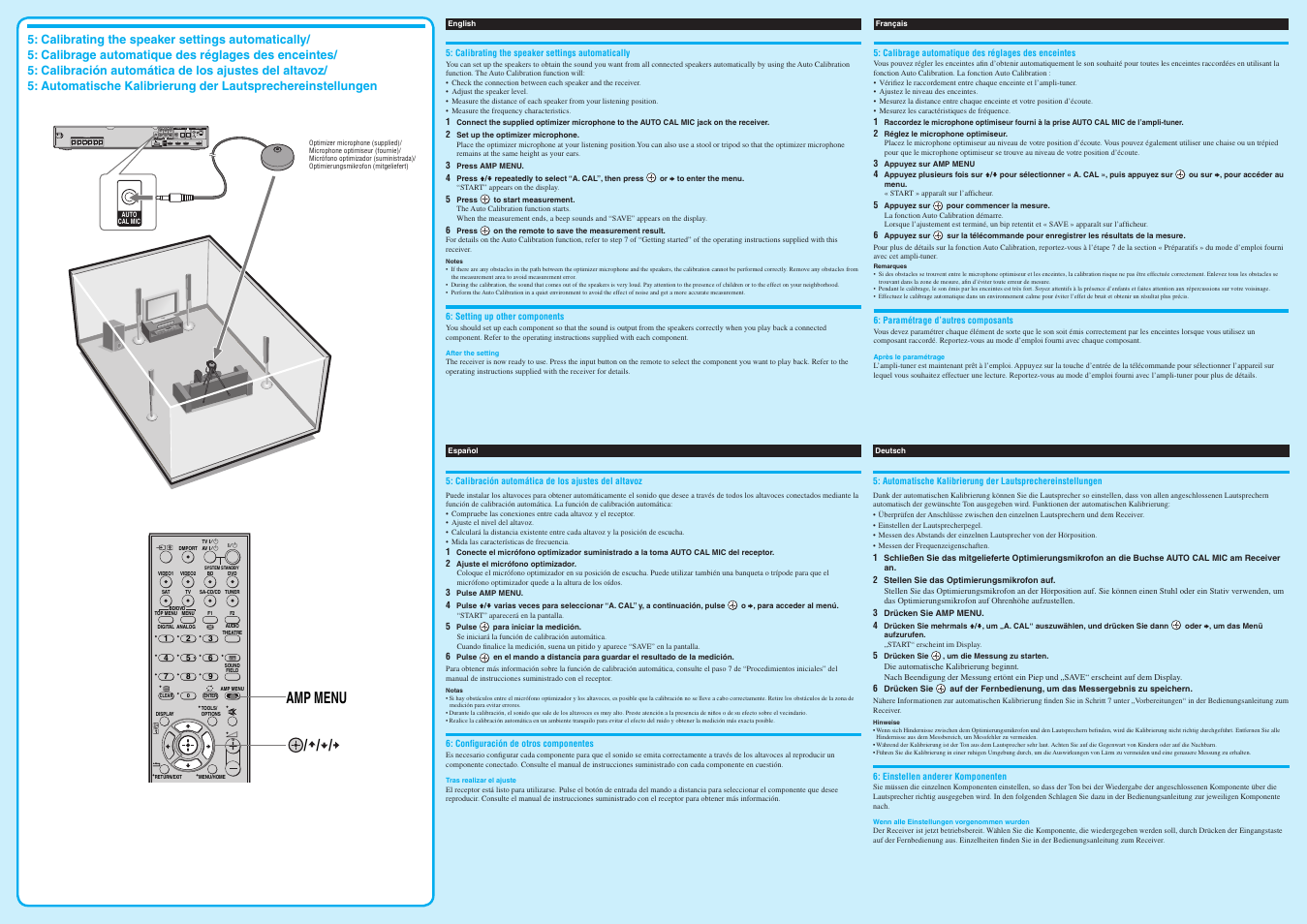 Amp menu | Sony HT-SF100 User Manual | Page 2 / 2