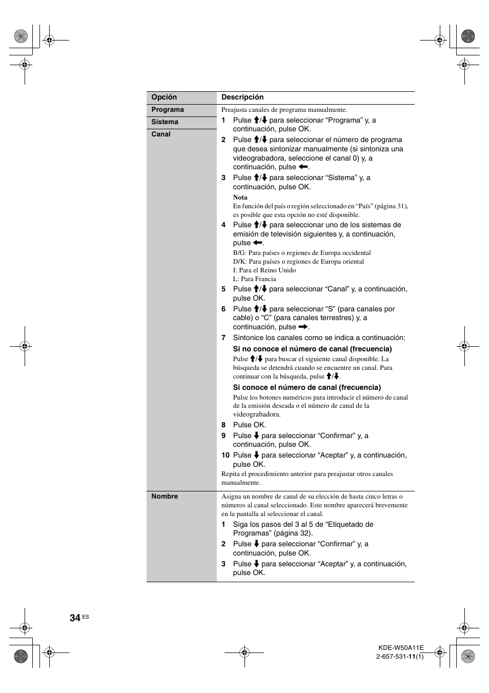 Sony KDE-W50A11E User Manual | Page 176 / 194