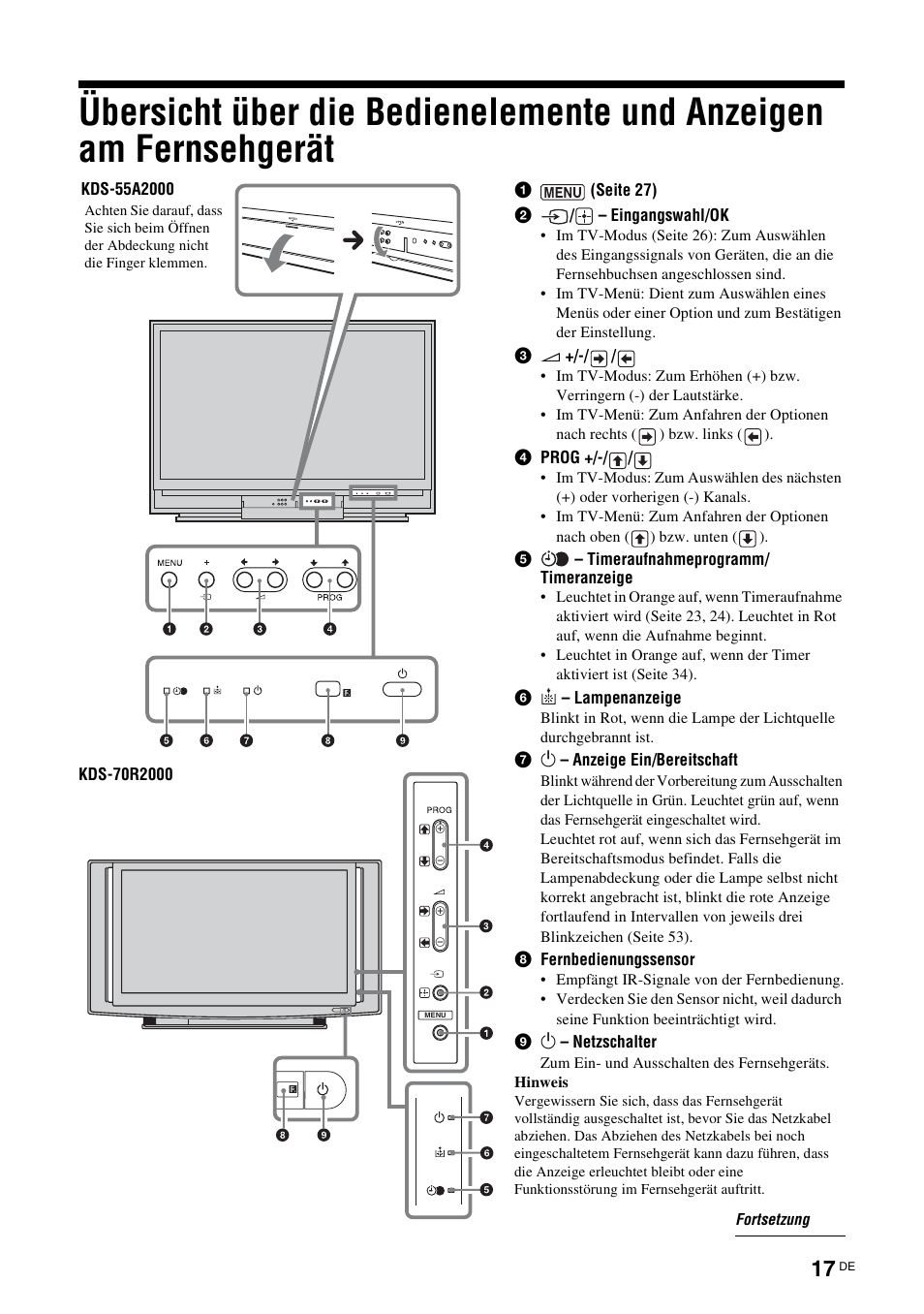 Sony KDS-70R2000 User Manual | Page 131 / 240