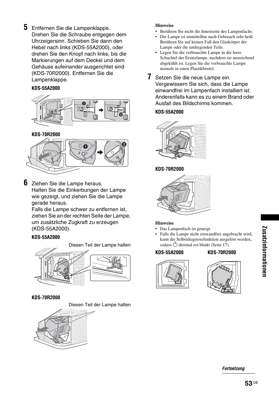 Seite 53) | Sony KDS-70R2000 User Manual | Page 167 / 240