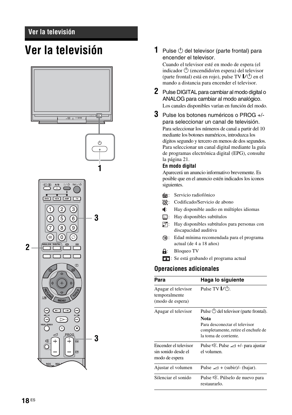 Ver la televisión | Sony KDS-70R2000 User Manual | Page 194 / 240