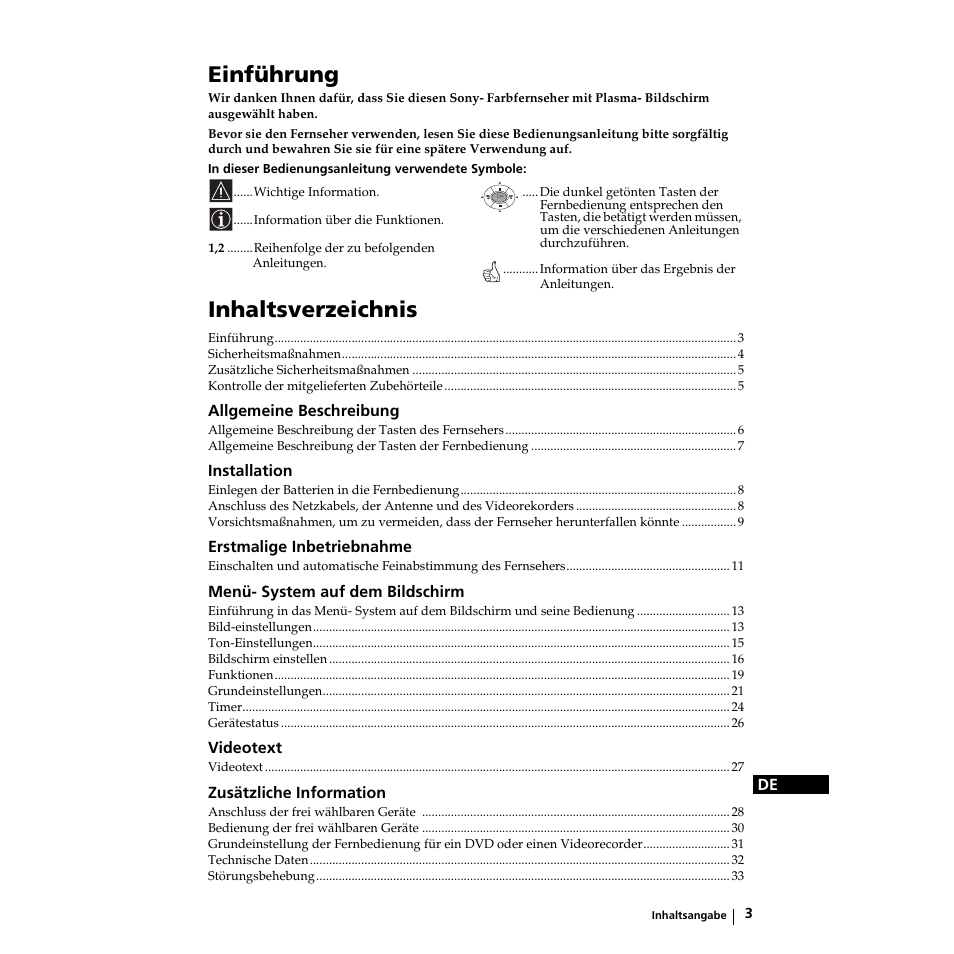 Sony KZ-32TS1E User Manual | Page 36 / 135