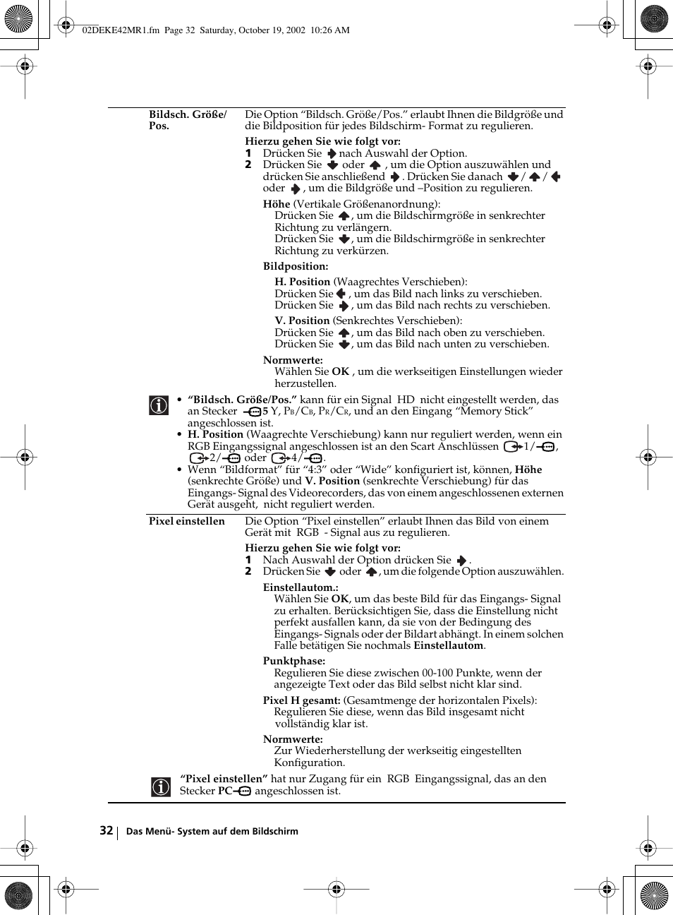 Sony KE-42MR1 User Manual | Page 108 / 305