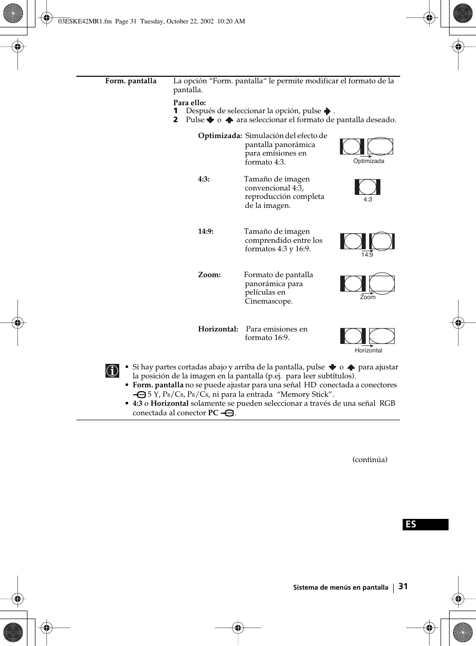 Sony KE-42MR1 User Manual | Page 182 / 305