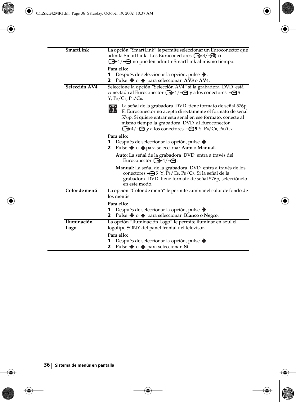 Sony KE-42MR1 User Manual | Page 187 / 305