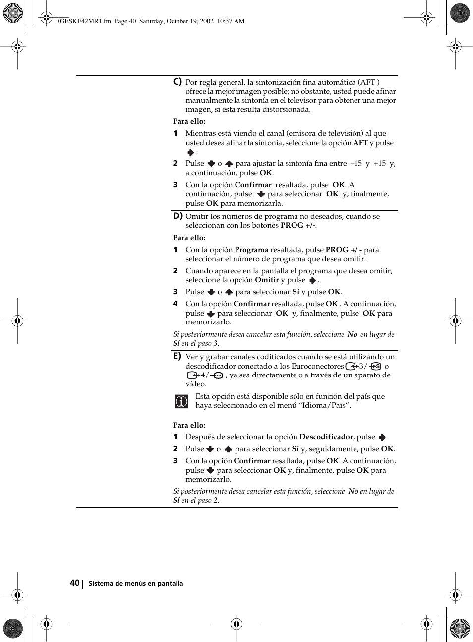 Sony KE-42MR1 User Manual | Page 191 / 305