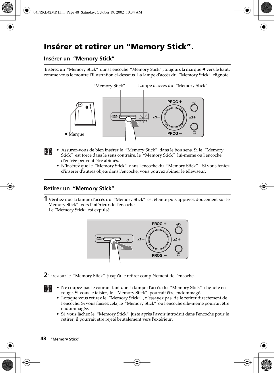 Sony KE-42MR1 User Manual | Page 274 / 305