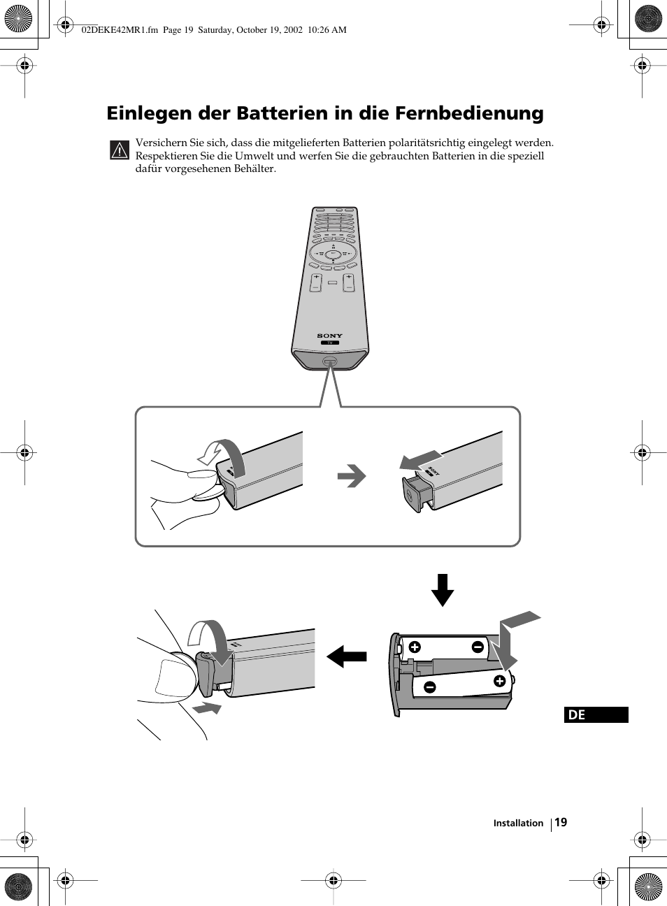 Sony KE-42MR1 User Manual | Page 95 / 305