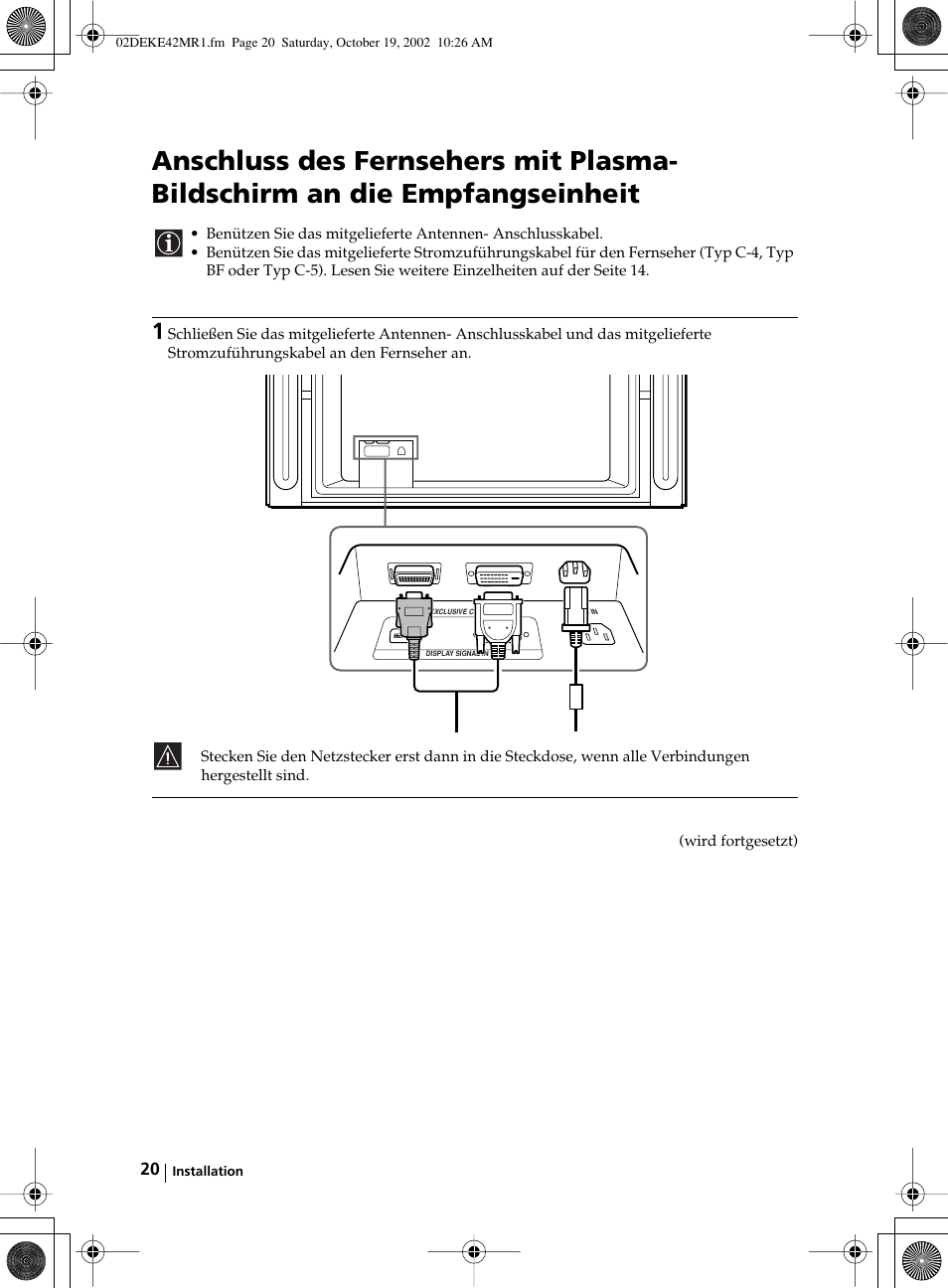 Sony KE-42MR1 User Manual | Page 96 / 305